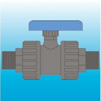 U-PVC KÜRESEL SU VANASI 3/4 (DIŞTAN DİŞLİ)